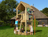 Jungle Club | Wooden climbing frame with fireman's pole