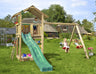 Jungle Sierra | Wooden climbing frame with double swing