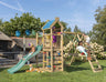 Jungle Nomad | Wooden climbing frame with swing & climbing net
