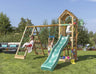 Jungle Cocoon | Wooden climbing frame with swings & climbing net