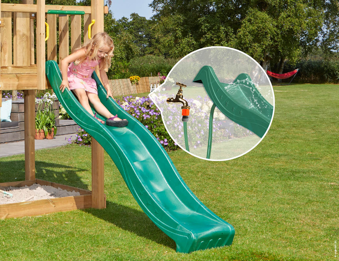 Jungle Cubby | Wooden climbing frame with slide