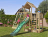 Jungle Mansion | Wooden climbing frame with swing & climbing net