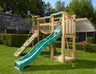 Jungle Tower | Wooden climbing frame with slide & clatter bridge
