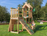 Jungle Totem | Wooden climbing frame with slide & clatter bridge