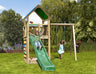 Jungle Lodge | Wooden climbing frame with swing