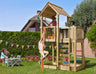 Jungle Mansion | Wooden climbing frame with fireman's pole