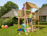 Jungle Cubby | Wooden climbing frame with fireman's pole