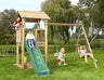 Jungle Casa | Wooden climbing frame with double swing