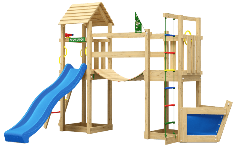 Parque infantil exterior seguro